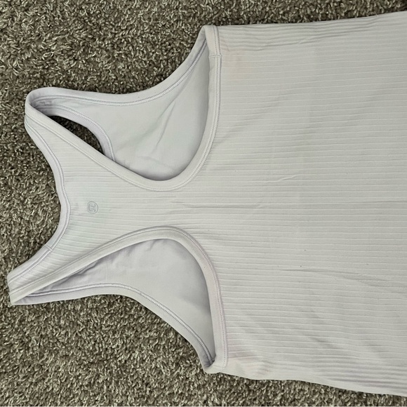 Lululemon Ebb to Street Crop Racerback Tank Top Lavender Dew - Picture 3 of 6